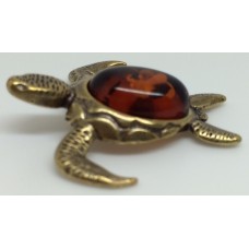 Сувенир с янтарем "Морская черепаха" 