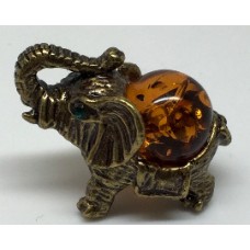 Сувенир с янтарем "Слон индийский"